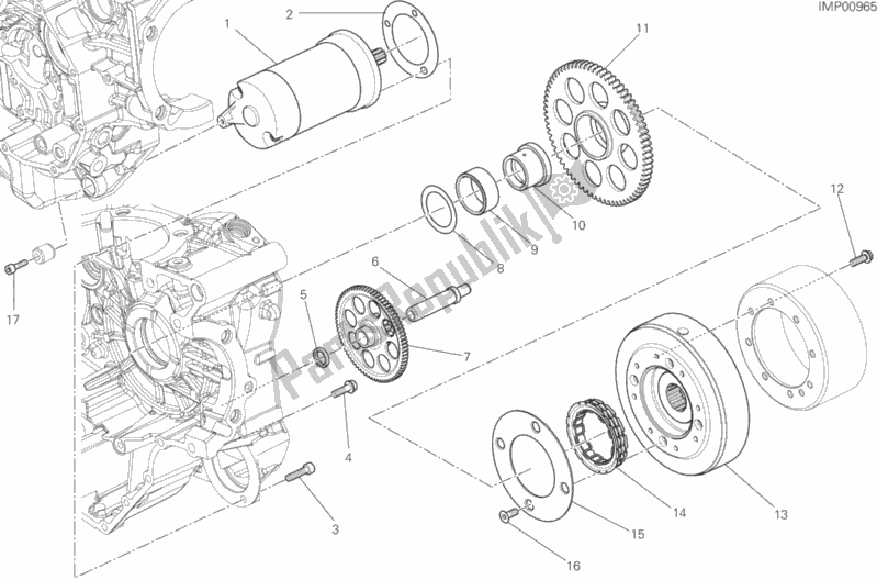 Alle onderdelen voor de Elektrisch Starten En Ontsteken van de Ducati Monster 821 Stripes USA 2016